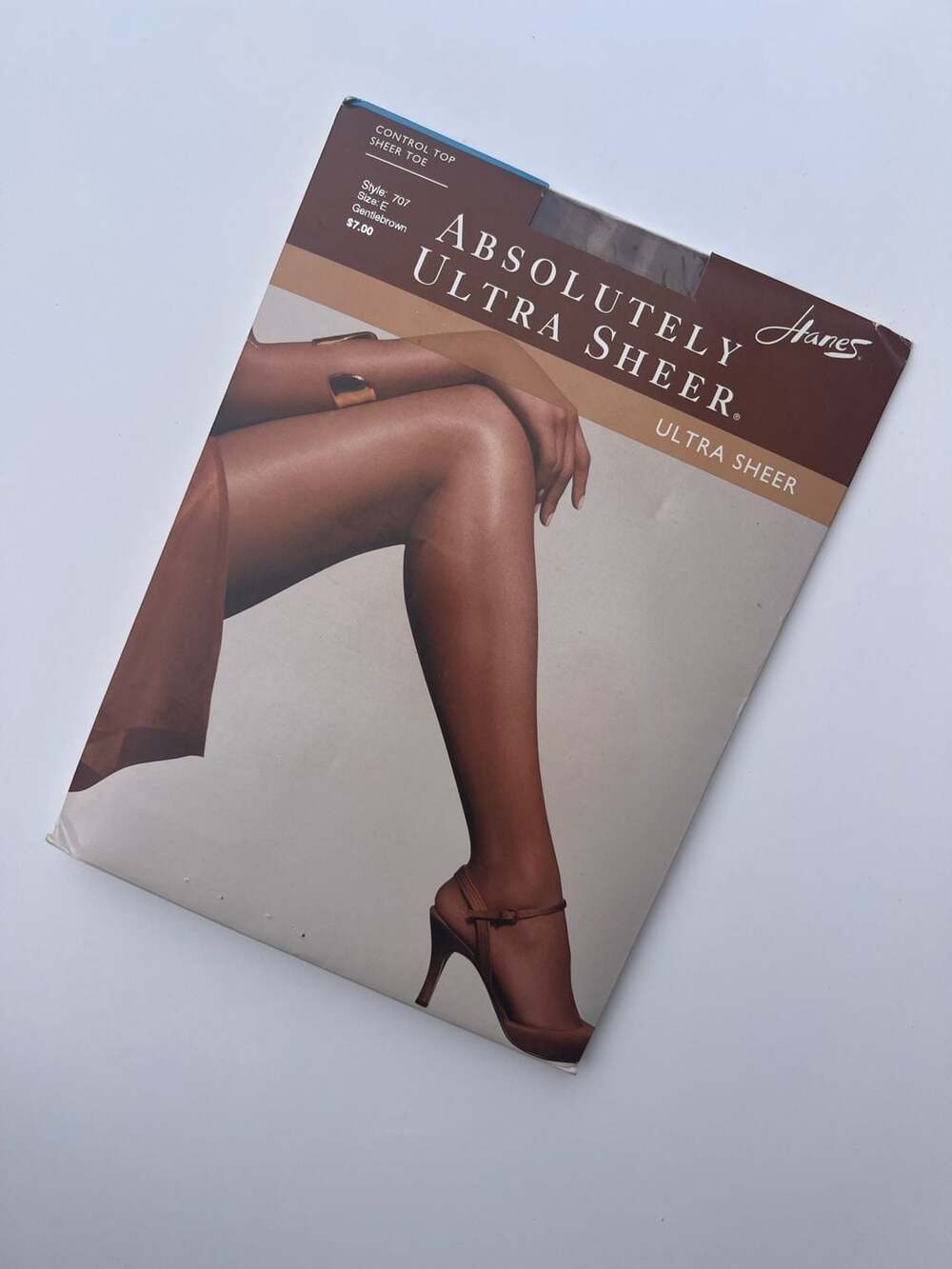 Hanes Absolutely Ultra Sheer Control Top Sheer Toe Pantyhose Style 707 in Gentle